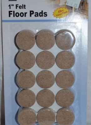 Furniture 1" Floor Pads