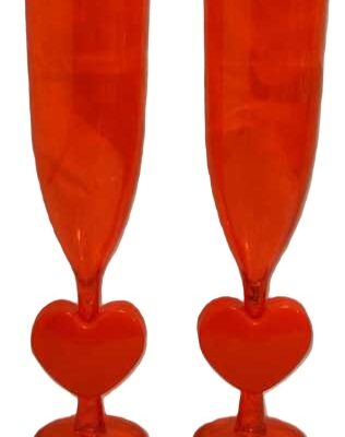 Valentine Day Champagne Glasses