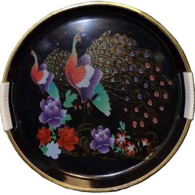 Gold Rimmed Plastic Tray