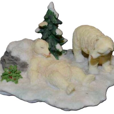 Polar Bear Couple Figurine