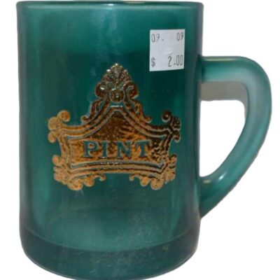 Emerald Green Pint Glass Cups